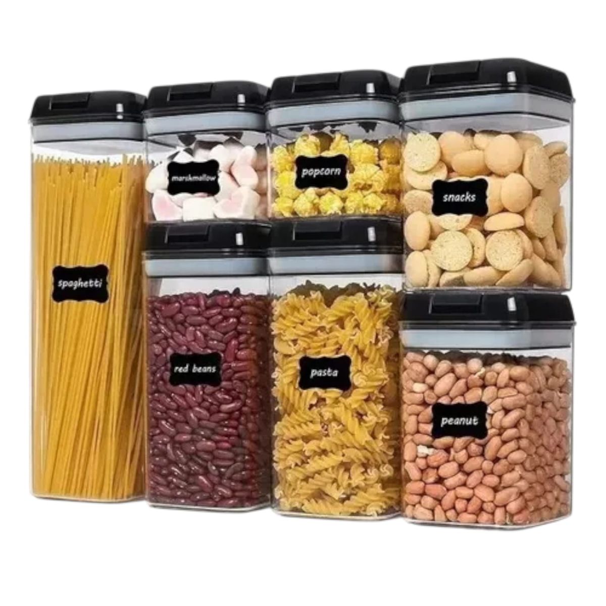 GENERICO - Juego De Recipientes Herméticos Para Alimentos 7 Unidades