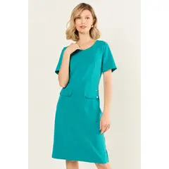 MA GRIFFE - Vestido Tipo Jumper Mujer Verde Magriffe