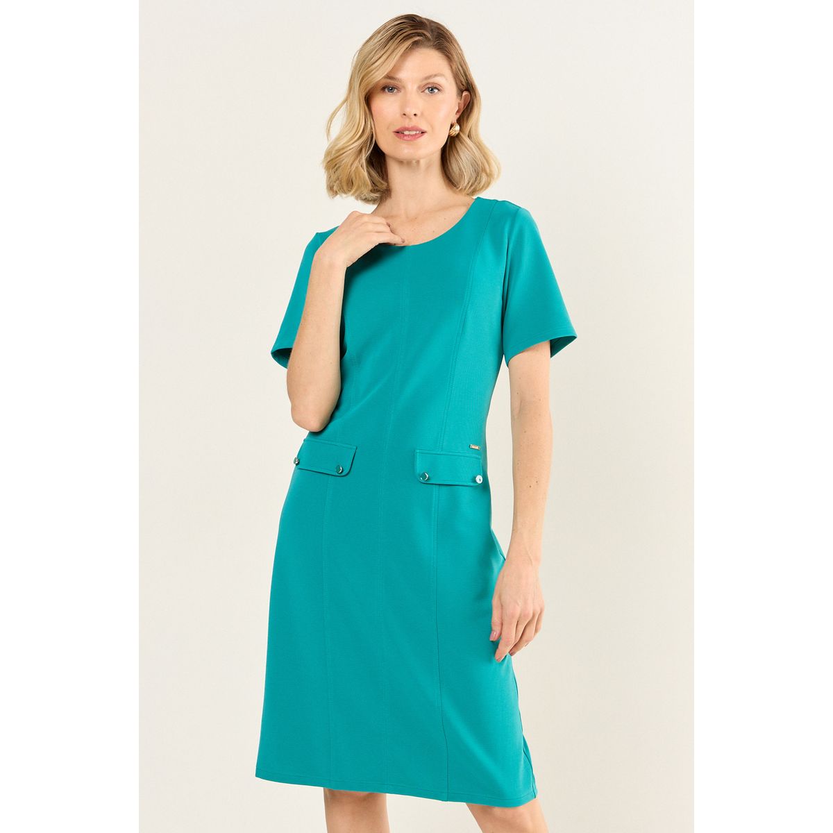 MA GRIFFE - Vestido Tipo Jumper Mujer Verde Magriffe