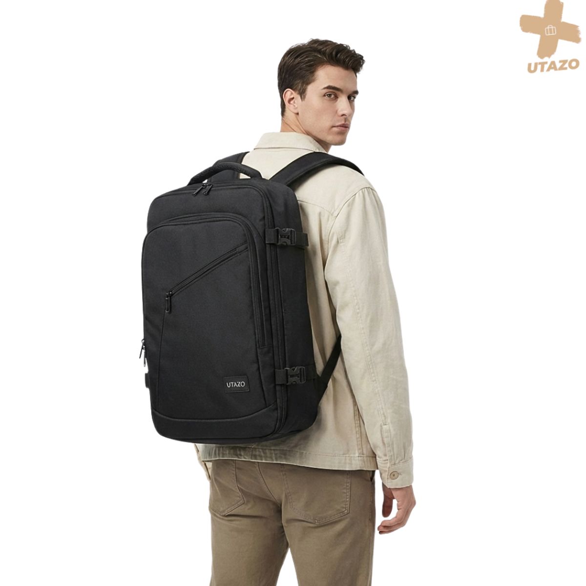 GENERICO - Mochila De Viaje Avión Expandible 40l Impermeable Antirrobo