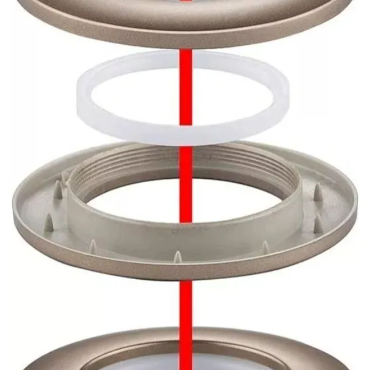 OKAY - Pack 60 Argollas Para Cortina - Se Instalan A Presion