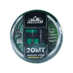 EVEREST - MANGUERA JARDIN REFORZADA 1/2"x 20 mt C/ACCESORIOS