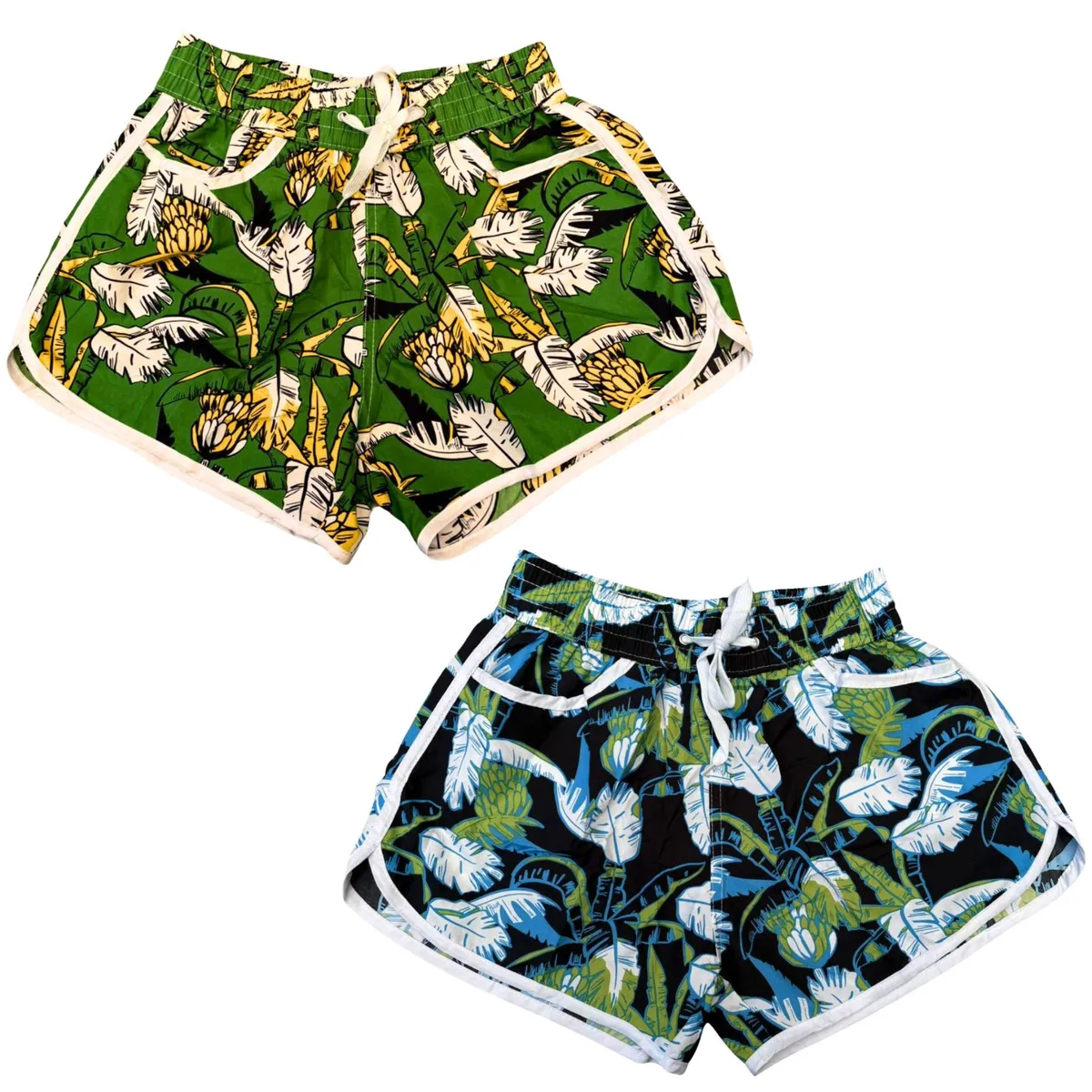 LIKE SHOP - Pack 2 Traje De Baño Mujer Short De Playa Diseños Colores 1209