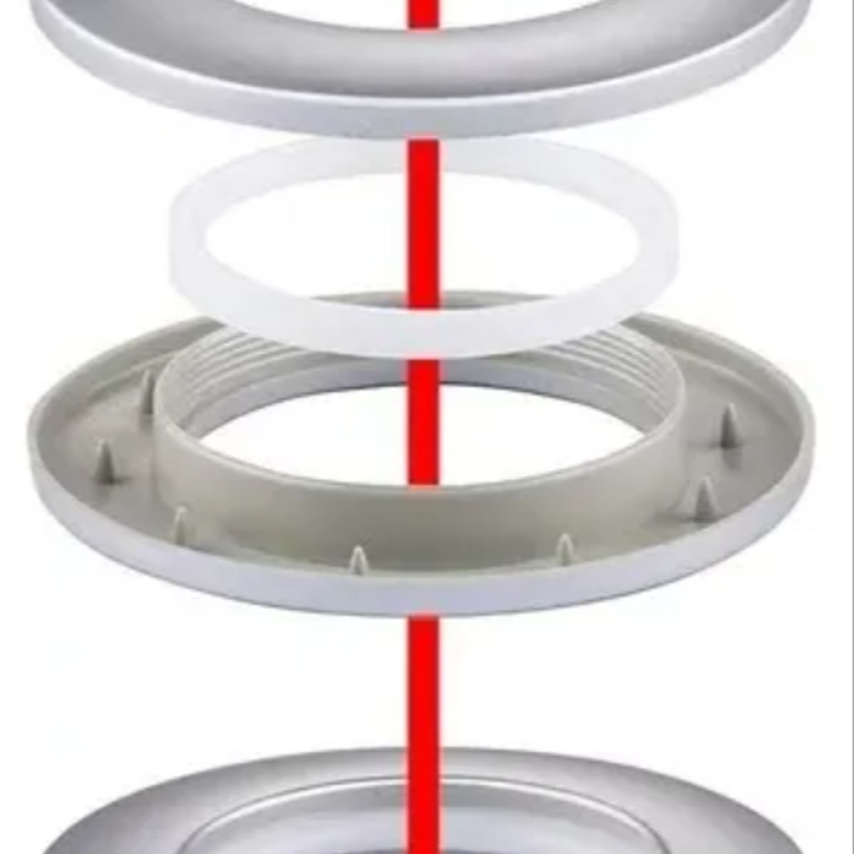 Pack 60 Argollas Para Cortina - Se Instalan A Presion, marca OKAY - Foto 2