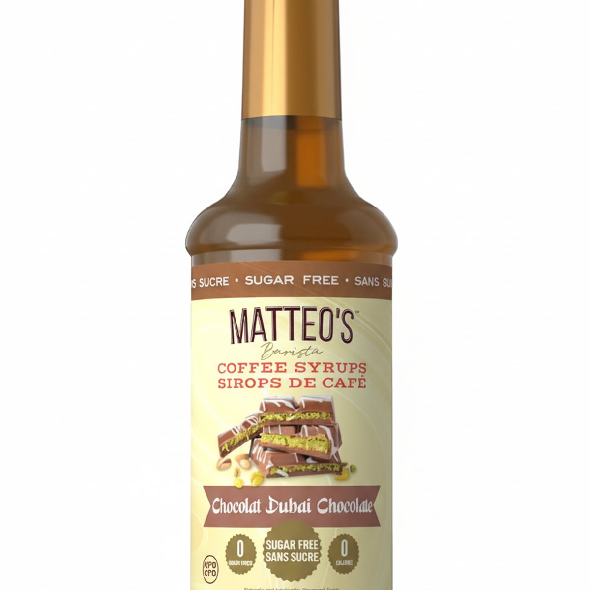 MATTEO'S - Syrup sabor Chocolate Dubai sin Azúcar Matteo´s 1 L