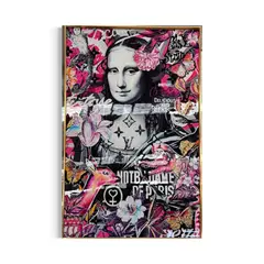 DEKAM DISEÑO - Cuadro Porcelana Diamantes Monalisa 90x60 cms