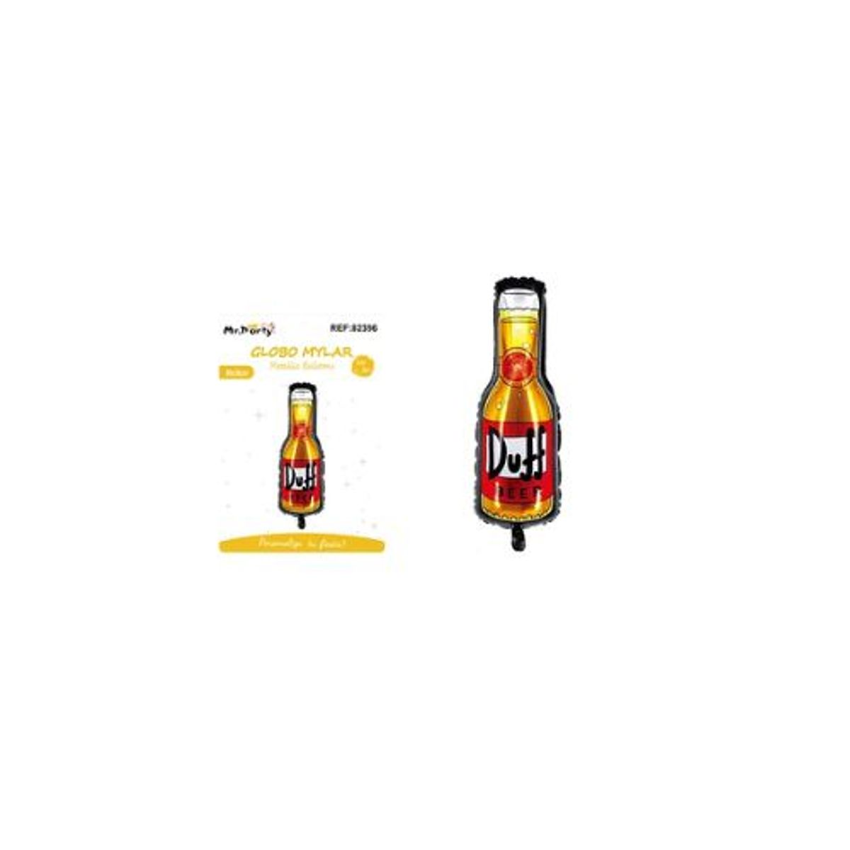 GENERICO - Globo metálico botella Duff 89x36cm
