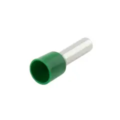 GENERICO - Ferrule 6MM 10 AWG Verde 100un