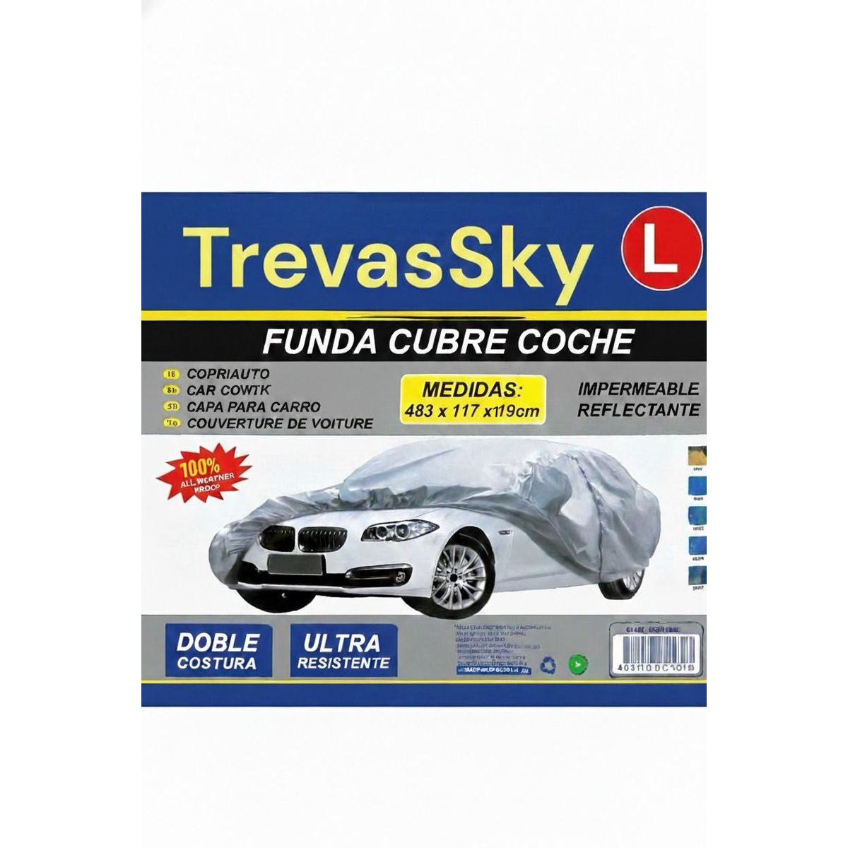 GENERICO - Cubre auto Talla L