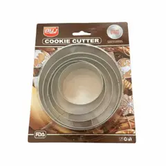 GENERICO - Set De 5 Cortador De Galletas Forma Circulo