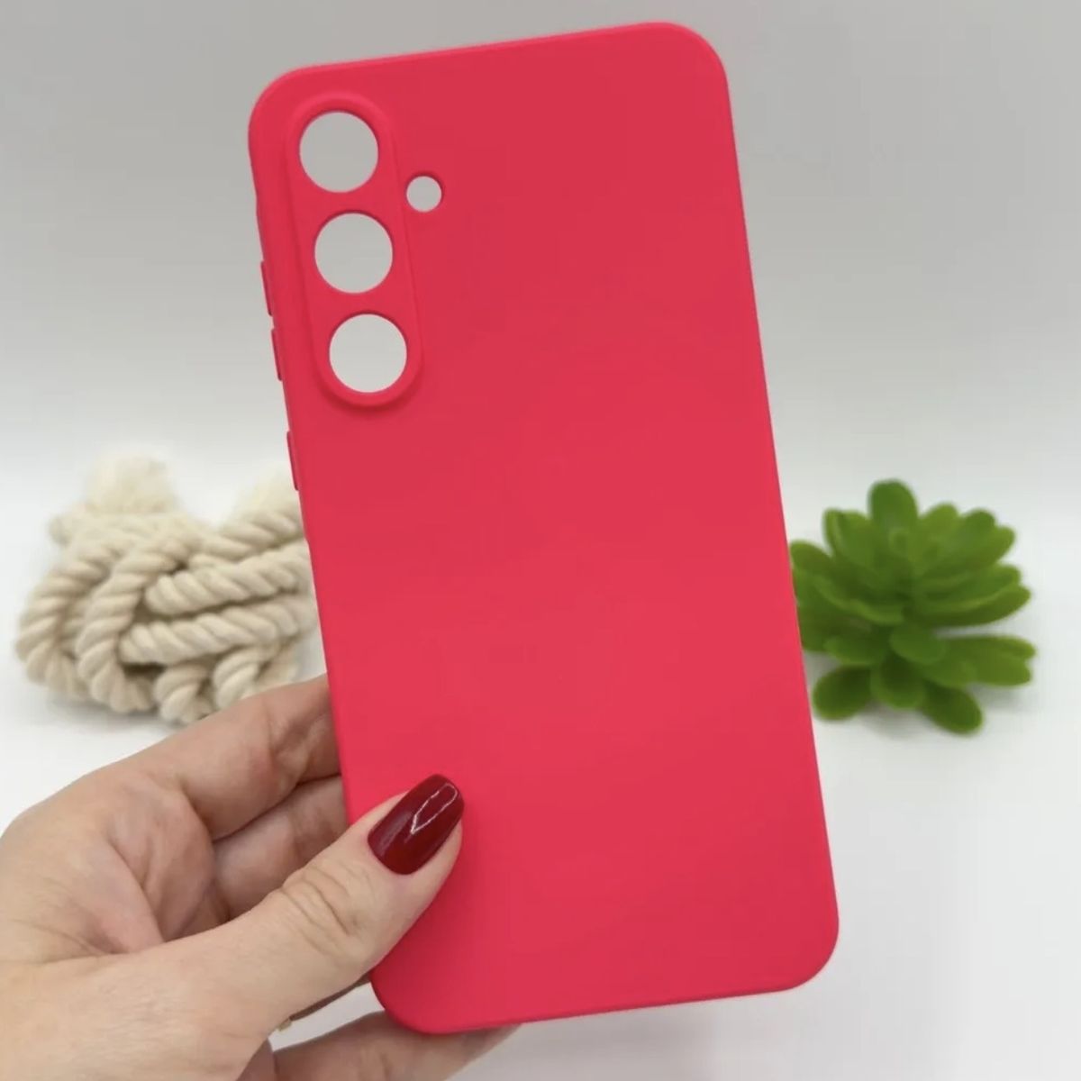 GENERICO - Carcasa De Silicona Para Samsung S25 Fe - Fucsia