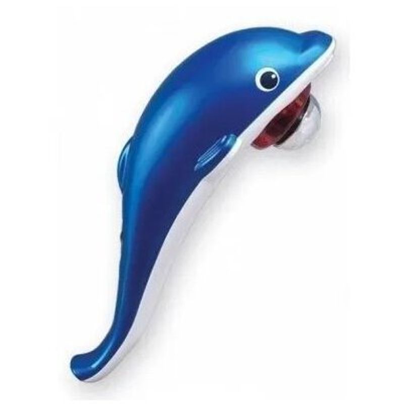 GENERICO - Masajeador Corporal Delfín Pequeño A Pila Azul