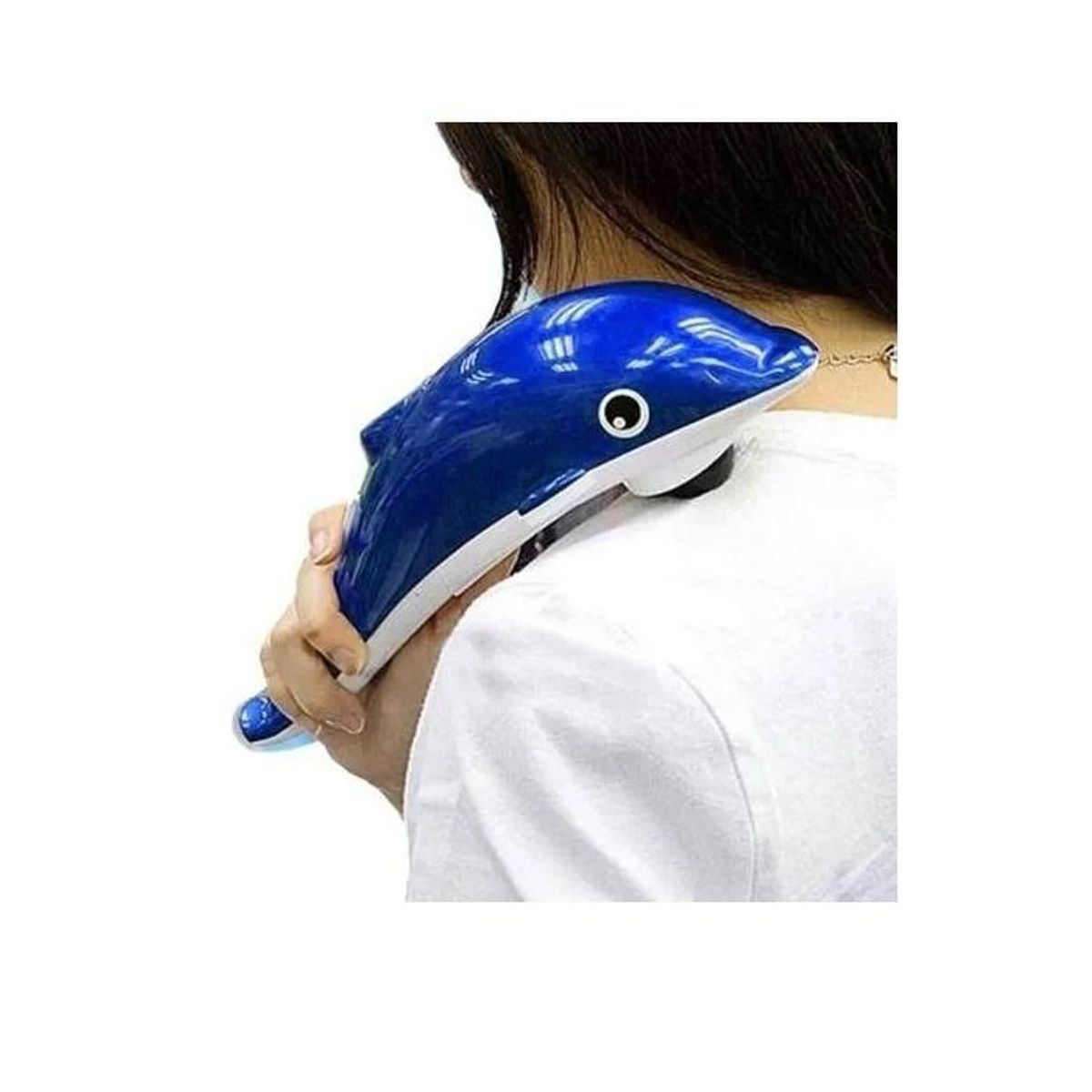 GENERICO - Masajeador Corporal Delfín Pequeño A Pila Azul