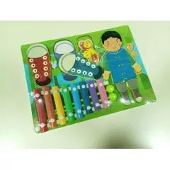 GENERICO - Set juguete de madera didactico para niños
