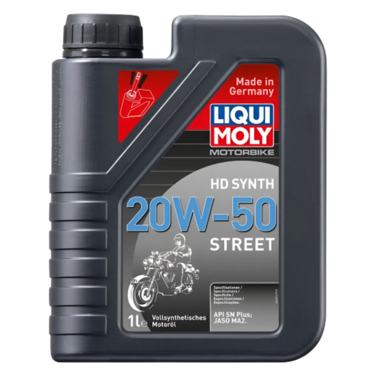 LIQUI MOLY - Aceite Motor para Moto 20w50 Sintetico 4T HD Synth 1 Lt.