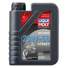 LIQUI MOLY - Aceite Motor para Moto 20w50 Sintetico 4T HD Synth 1 Lt.
