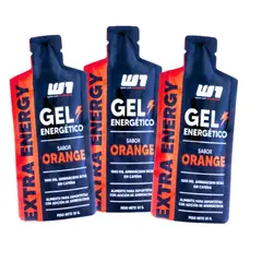 WINKLER NUTRITION - Pack X3 Geles Energeticos Naranja Aminoacidos Rendimiento