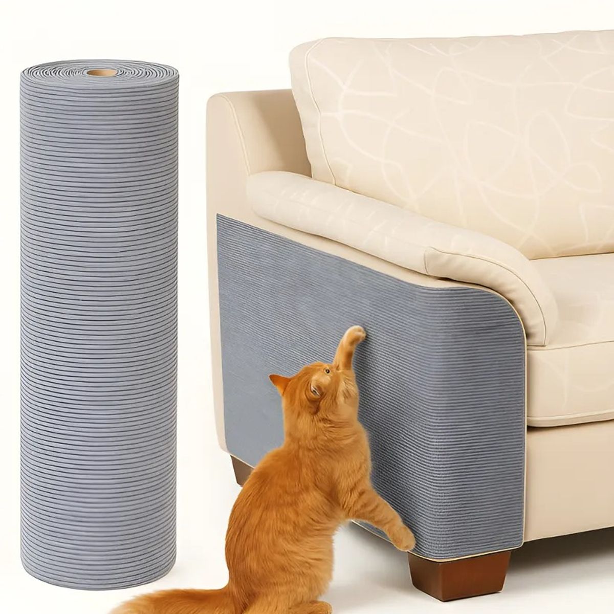 GENERICO - Protector Sillón Gato Tapete Rascador Antiarañazos Mueble