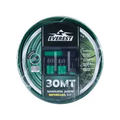 EVEREST - MANGUERA JARDIN REFORZADA 1/2"x 30 mt C/ACCESORIOS