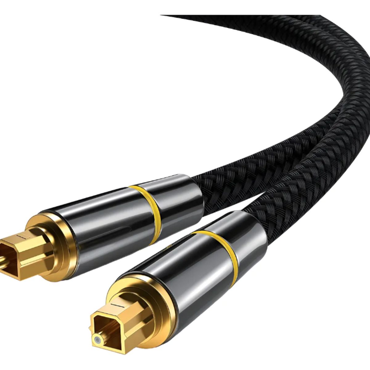 GENERICO - Cable Audio Digital Optico Toslink Alta Calidad Encordado 2m