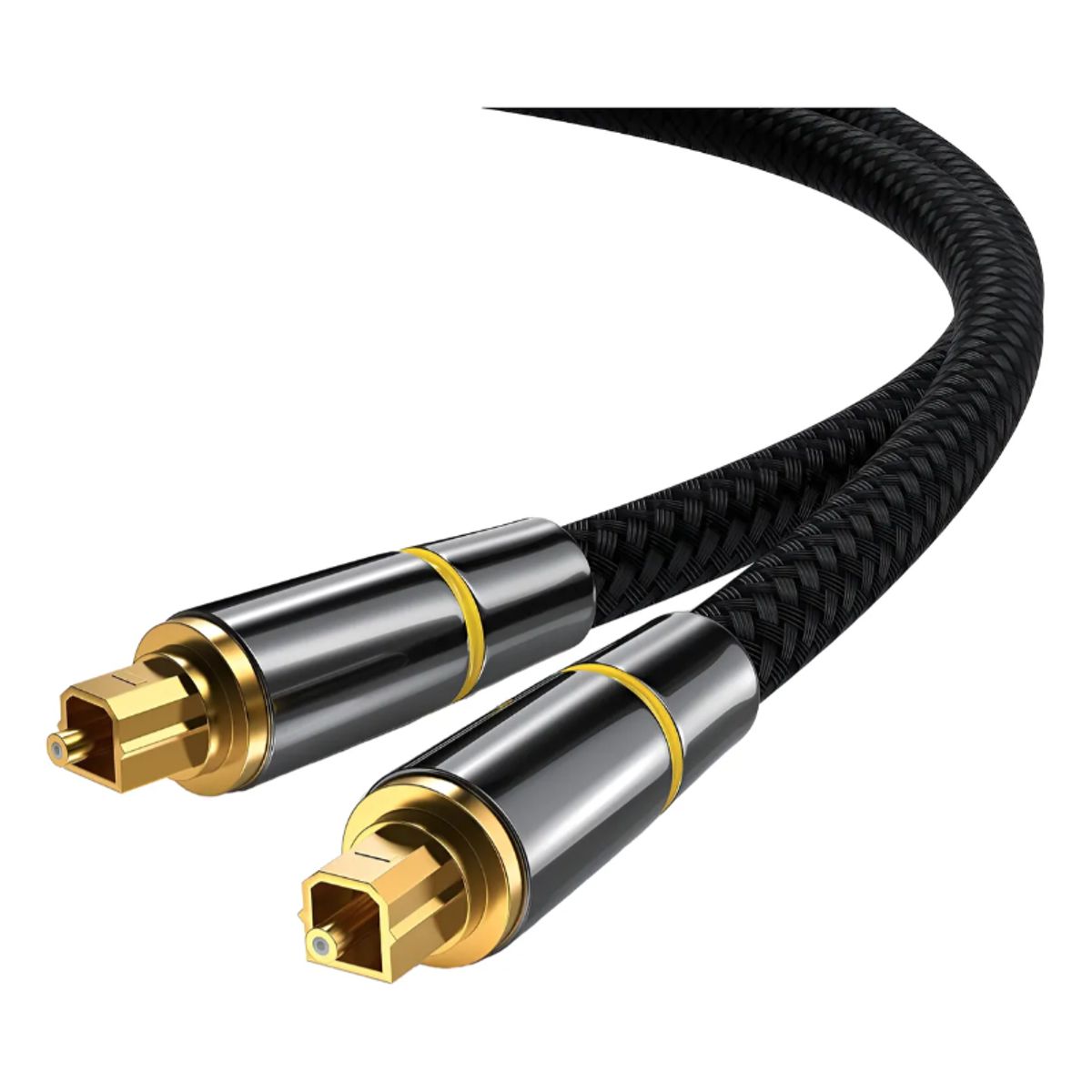 GENERICO - Cable Audio Digital Optico Toslink Alta Calidad Encordado 2m