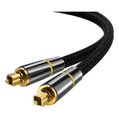 GENERICO - Cable Audio Digital Optico Toslink Alta Calidad Encordado 2m