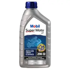 MOBIL - Aceite Motor para Moto 20w50 Mineral Super 4T 1 Lt.