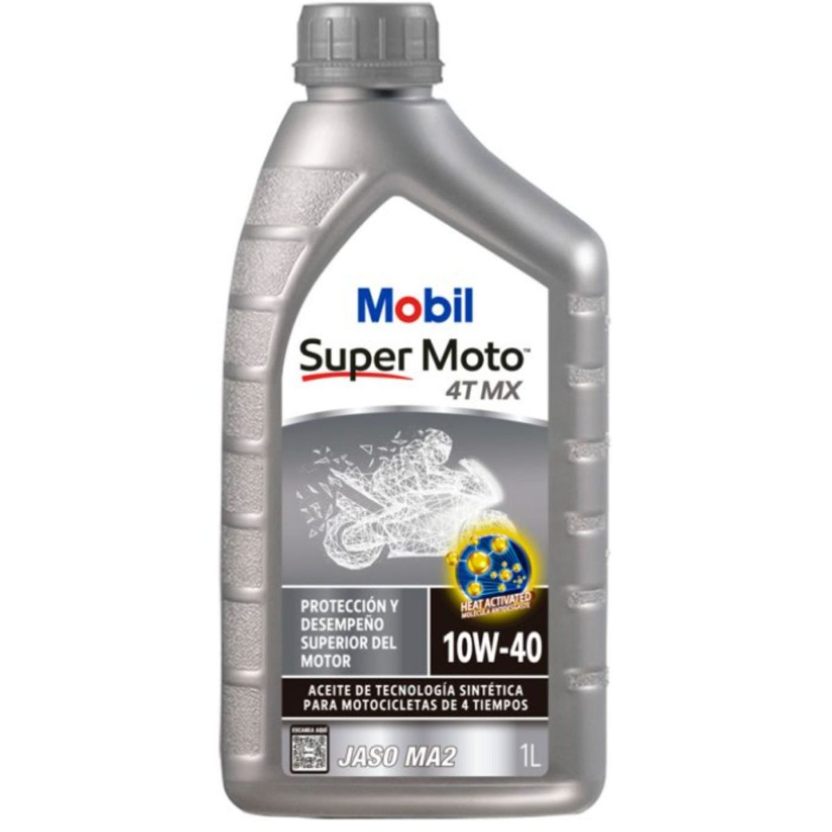 MOBIL - Aceite Motor para Moto 10w40 Sintetico Mobil Super Moto 4T MX