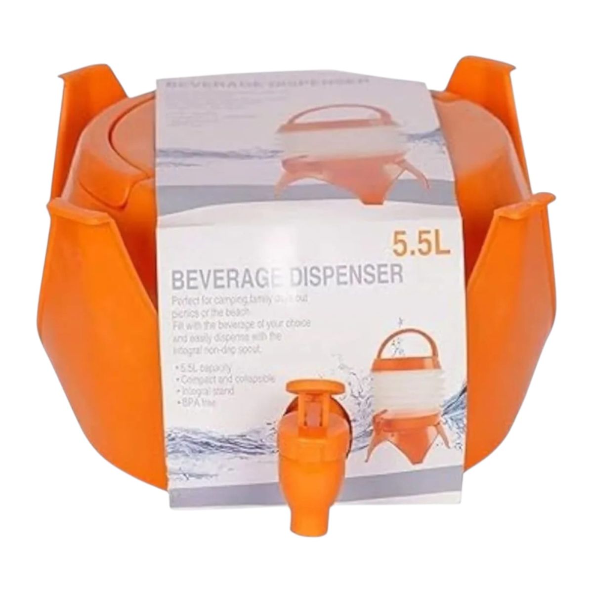 GENERICO - Dispensador De Liquido Plegable 5 Litros Portatil Carrete Rosa Chicle