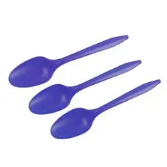 GENERICO - Cucharas Plásticas Azul 20Pcs 14Cm