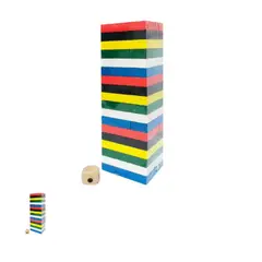 GENERICO - JUEGO YENGA DE MADERA COLORES