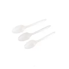 GENERICO - Cucharas Plásticas Blanca 14Cm 20Pcs