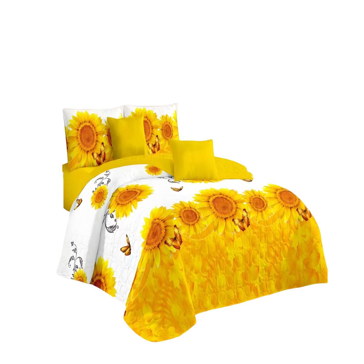 GENERICO - CUBRECAMA QUILT DE VERANO KING BLANCO 06_.