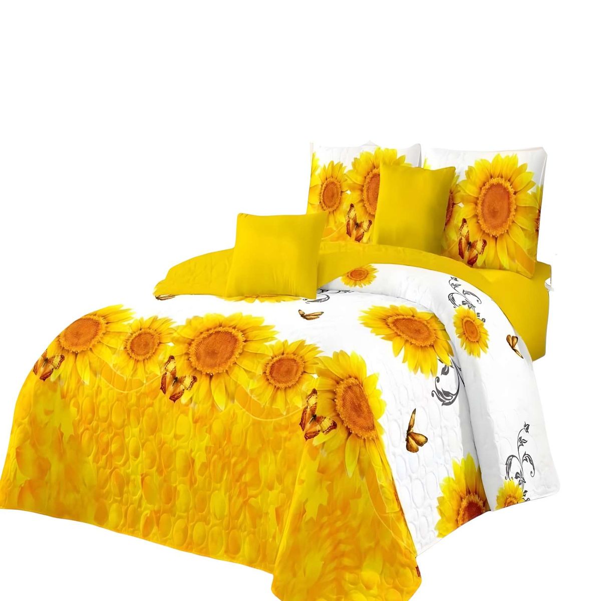 GENERICO - CUBRECAMA QUILT DE VERANO KING BLANCO 06_.