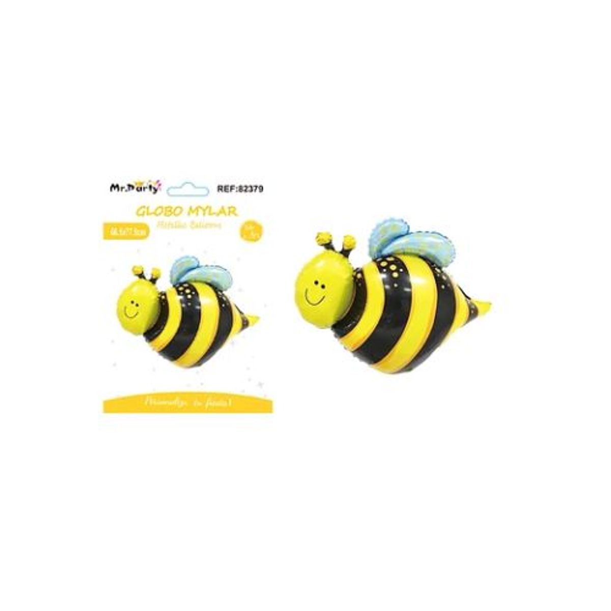 GENERICO - Globo metálico abeja 65x5x77x5cm
