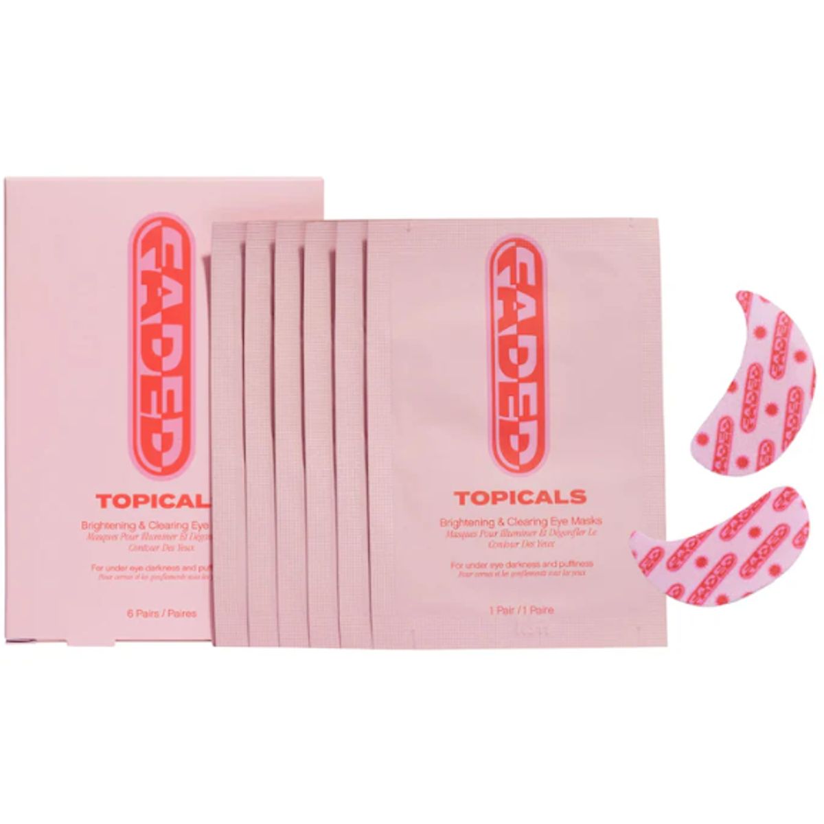 GENERICO - Parches Iluminadores + Aclarantes para Ojos 6 pares Topicals