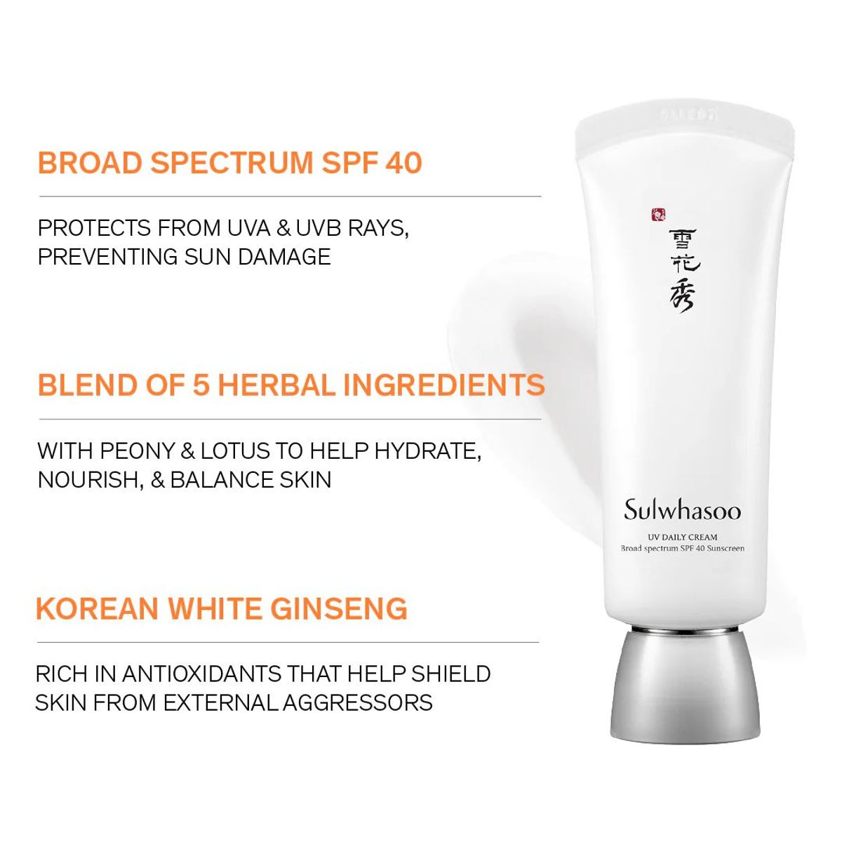 SULWHASOO - Protector Solar Diario FPS40 40ml Sulwhasoo