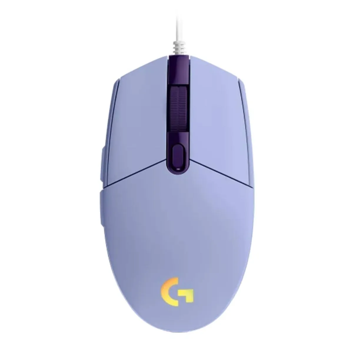 LOGITECH - Mouse Logitech G203 LIGHTSYNC RGB, Cableado, 8000DPI Lila