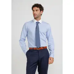 TRIAL - Camisa Hombre Formal Algodón Classic Celeste