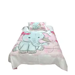 GENERICO - QUILT CUBRECAMA DE VERANO PLAZA Y MEDIA BLANCO 04