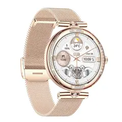 STARTECHOFFICE - Reloj Inteligente NX17 Pro Pantalla AMOLED Llamadas Bluetooth Monitoreo y Correa de Acero Inoxidable