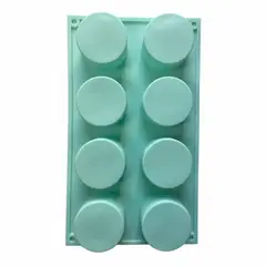 GENERICO - Molde De Silicona Jabon Moldes Hielo Molde 8 Cavid Redondo