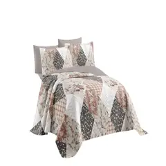 GENERICO - QUILT CUBRECAMA DE VERANO KING MULTICOLOR 03