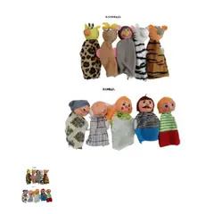 GENERICO - SET DE 5 TITERES DE DEDO FAMILIA/ANIMALES