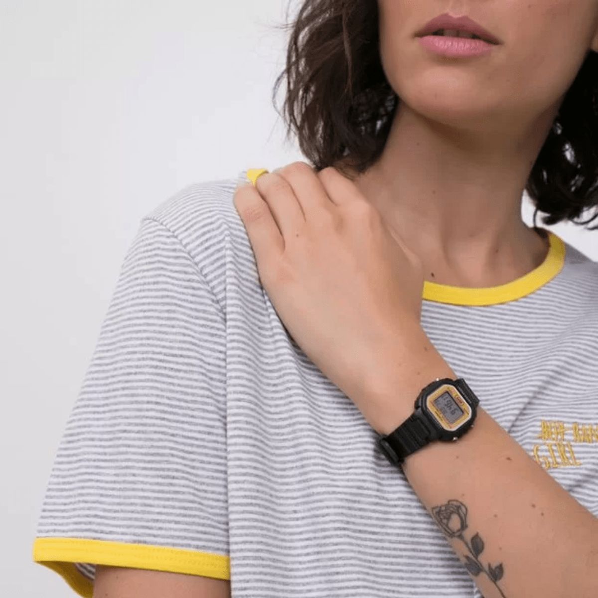 CASIO - RELOJ CASIO LA-20WH-9ADF NEGRO AMARILLO MUJER