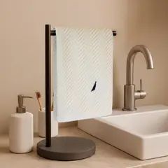 NAUTICA - Toalla de cara VIS 100% algodón 30x50cm pieles sensibles crema