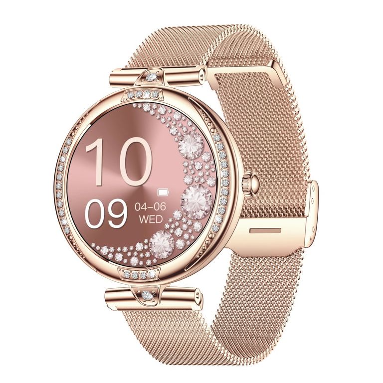 Reloj Inteligente Pantalla AMOLED Llamadas Bluetooth Seguimiento Avanzado Salud y Correa Metálica