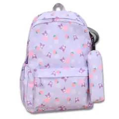UTILISIMO - Mochila Kuromi Escolar 44cm Estilo Kawaii Purple