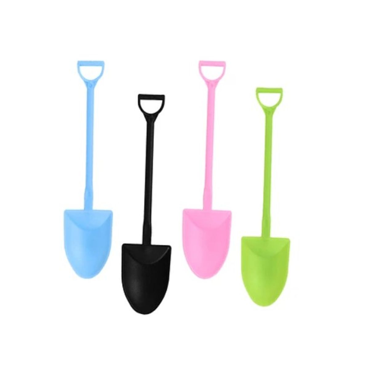 GENERICO - Cucharas En Forma De Pala 12Cm Colores Surtidos 12Pcs