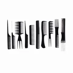 GENERICO - Set de 10 Peines de Peinado Para Peluquería Profesional